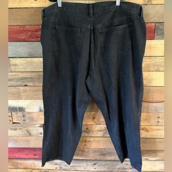 Old Navy Black Distressed High Rise Straight Leg Jeans Size 20 - Picture 2 of 14